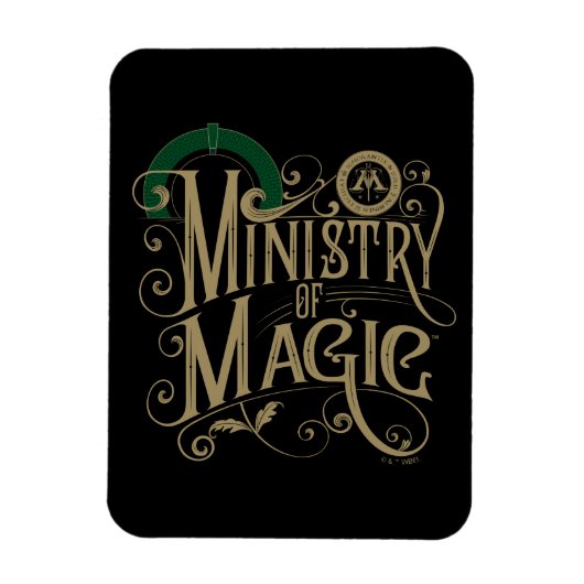 Vintages MINISTERIUM FÜR MAGIC™ Graphic Magnet (Vertikal)