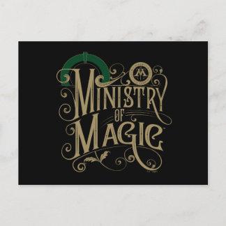 Vintages MINISTERIUM FÜR MAGIC™ Graphic Postkarte