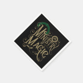 Vintages MINISTERIUM FÜR MAGIC™ Graphic Serviette (Ecke)