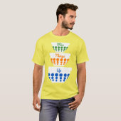 Vintages Mischen von Bowls Graphischer benutzerdef T-Shirt (Vorne ganz)