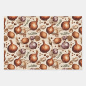 Vintages Mischpapier für Gemüse Geschenkpapier Set (Vorderseite 3)