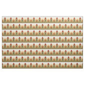 Vintages Mission Style Red Tulip Muster Stoff (Yard (91,4 cm))