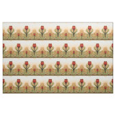 Vintages Mission Style Red Tulip Muster Stoff (Fat Quarter (45,7 x 55,9 cm))