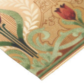 Vintages Mission Style Red Tulip Muster Tischdecke (Schrägansicht)