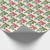 Vintages Mistletogramm mit Bögen Geschenkpapier (Ecke)
