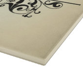 Vintages mit Blumenpersonalisiertes Schneidebrett (Ecke)