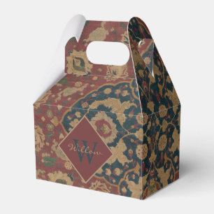 Vintages Mit Monogramm Oriental-Persisches Rotes M Geschenkschachtel