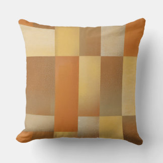 Vintages Mittelalter Moderne Orange Brown Gold Pri Kissen