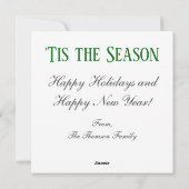 Vintages Mittelalter Moderner Weihnachtsbaum Feiertagskarte (Rückseite)