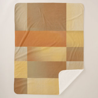 Vintages Mittelalter Modernes Orange Brown Gold Gr Sherpadecke