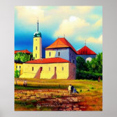 Vintages mittelalterliches Malerposter Poster (Vorne)