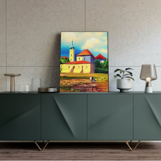 Vintages mittelalterliches Malerposter Poster
