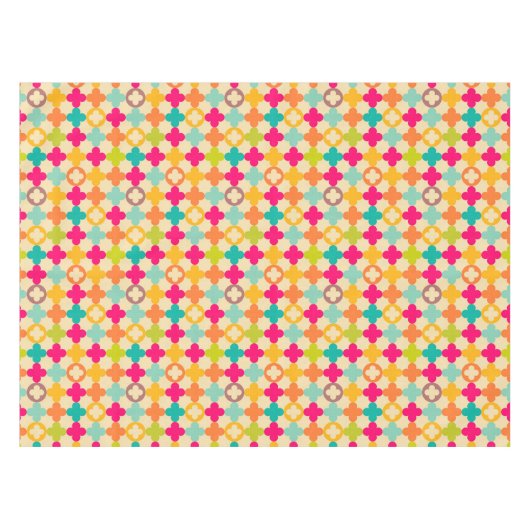 Vintages mittelalterliches Rosettemuster Tischdecke (Vorderseite (Horizontal))