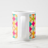 Vintages mittelalterliches Rosettenmuster Jumbo-Tasse (Rückseite)