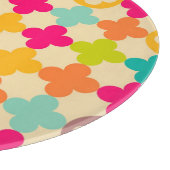 Vintages mittelalterliches Rosettenmuster Schneidebrett (Ecke)