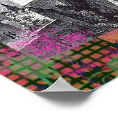 Vintages mittelalterliches Schloss Poster (Ecke)