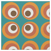 Vintages Mod-Rundungsmuster Stoff (Nahaufnahme)