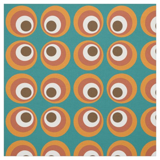 Vintages Mod-Rundungsmuster Stoff (Muster)