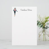 Vintages Mode-Diva-Briefpapier Briefpapier (Stehend Vorderseite)
