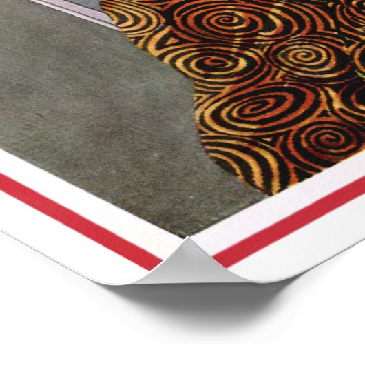 Vintages Mode-Werbeplakat oder Printwerbung Poster (Ecke)