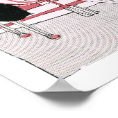 Vintages Mode-Werbeplakat oder Printwerbung Poster (Ecke)