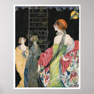 Vintages Mode-Werbeplakat Poster