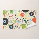 Vintages Modedesign der 50er Jahre Badhandtuch Set (Handtuch)