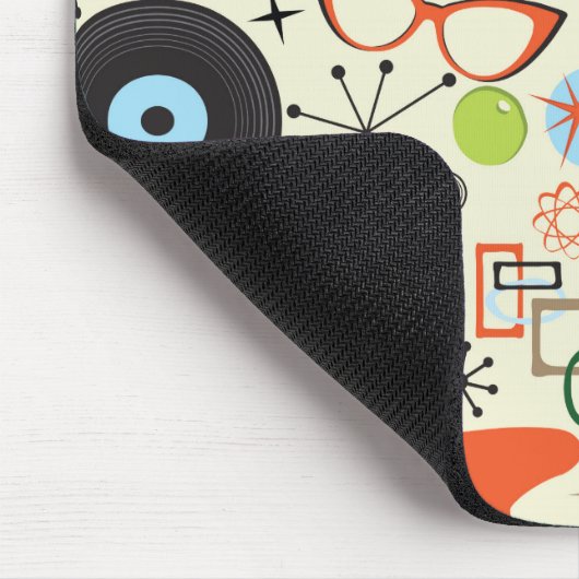 Vintages Modedesign der 50er Jahre Mousepad (Ecke)