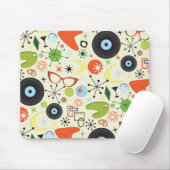 Vintages Modedesign der 50er Jahre Mousepad (Mit Mouse)