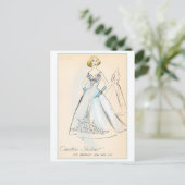 Vintages Modedesign für Abend Gown Postkarte (Stehend Vorderseite)