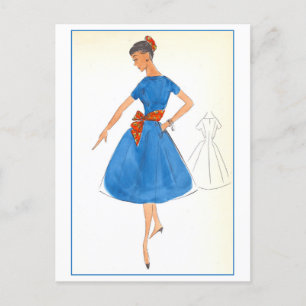 Vintages Modedesign für Kleidung, Creators Studios Postkarte