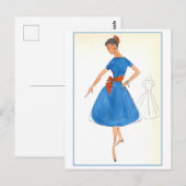 Vintages Modedesign für Kleidung, Creators Studios Postkarte (Vorne/Hinten)