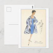 Vintages Modedesign für Kleidung, Creators Studios Postkarte (Vorne/Hinten)