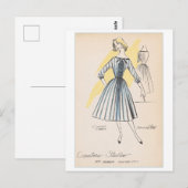 Vintages Modedesign für Kleidung, Creators Studios Postkarte (Vorne/Hinten)