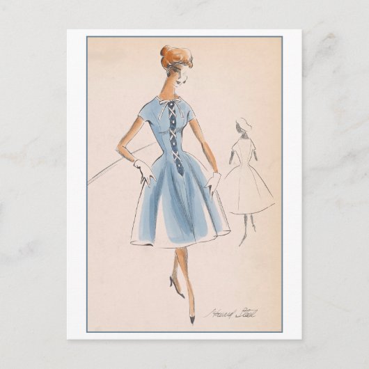 Vintages Modedesign für Kleidung, Creators Studios Postkarte (Vorderseite)