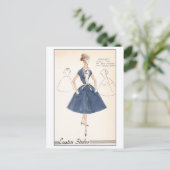 Vintages Modedesign für Kleidung, Creators Studios Postkarte (Stehend Vorderseite)