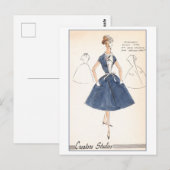 Vintages Modedesign für Kleidung, Creators Studios Postkarte (Vorne/Hinten)