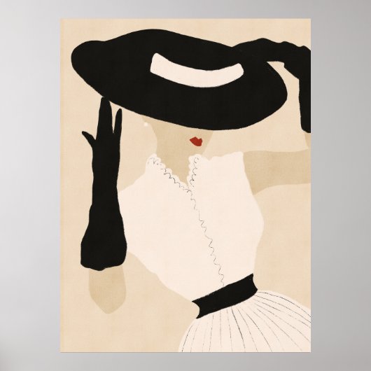 Vintages Modemodell Poster (Vorne)