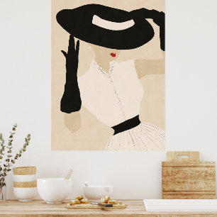 Vintages Modemodell Poster