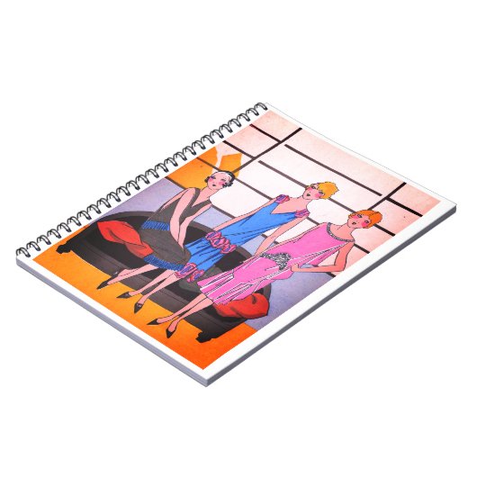 Vintages ModeNotebook Notizblock (Linke Seite)