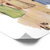 Vintages Modeposter der 40er Jahre Poster (Ecke)