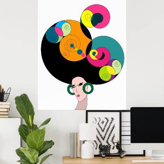 Vintages Modeposter Poster (Heimbüro)