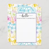 Vintages modernes Bikemodell leuchtendes Neonmuste (Vorne/Hinten)