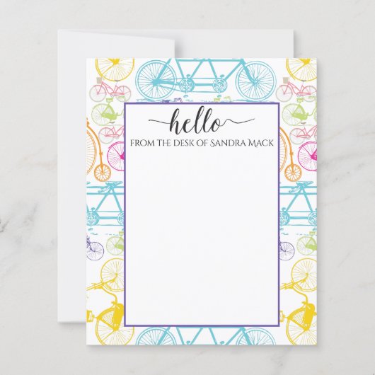 Vintages modernes Bikemodell leuchtendes Neonmuste (Vorderseite)