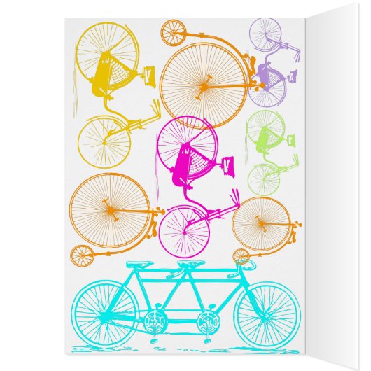 Vintages modernes Bikemodell leuchtendes Neonmuste (Innen (Links))