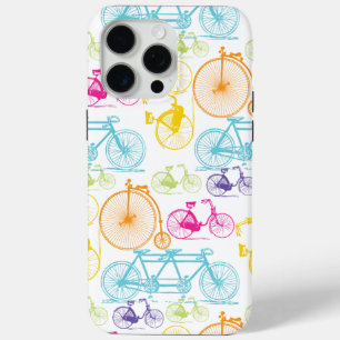 Vintages modernes Bikemodell leuchtendes Neonmuste iPhone 15 Pro Max Hülle