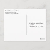 Vintages modernes Bikemodell leuchtendes Neonmuste Postkarte (Rückseite)