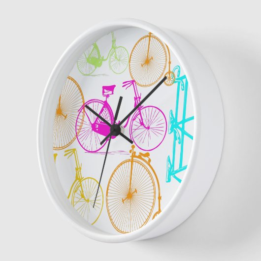 Vintages modernes Bikemodell leuchtendes Neonmuste Uhr (Winkel)