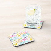 Vintages modernes Bikemodell leuchtendes Neonmuste Untersetzer (Rechte Seite)