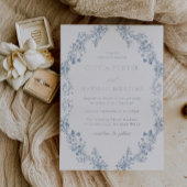 Vintages Modernes Elegantes Blumenzitz Folieneinladung